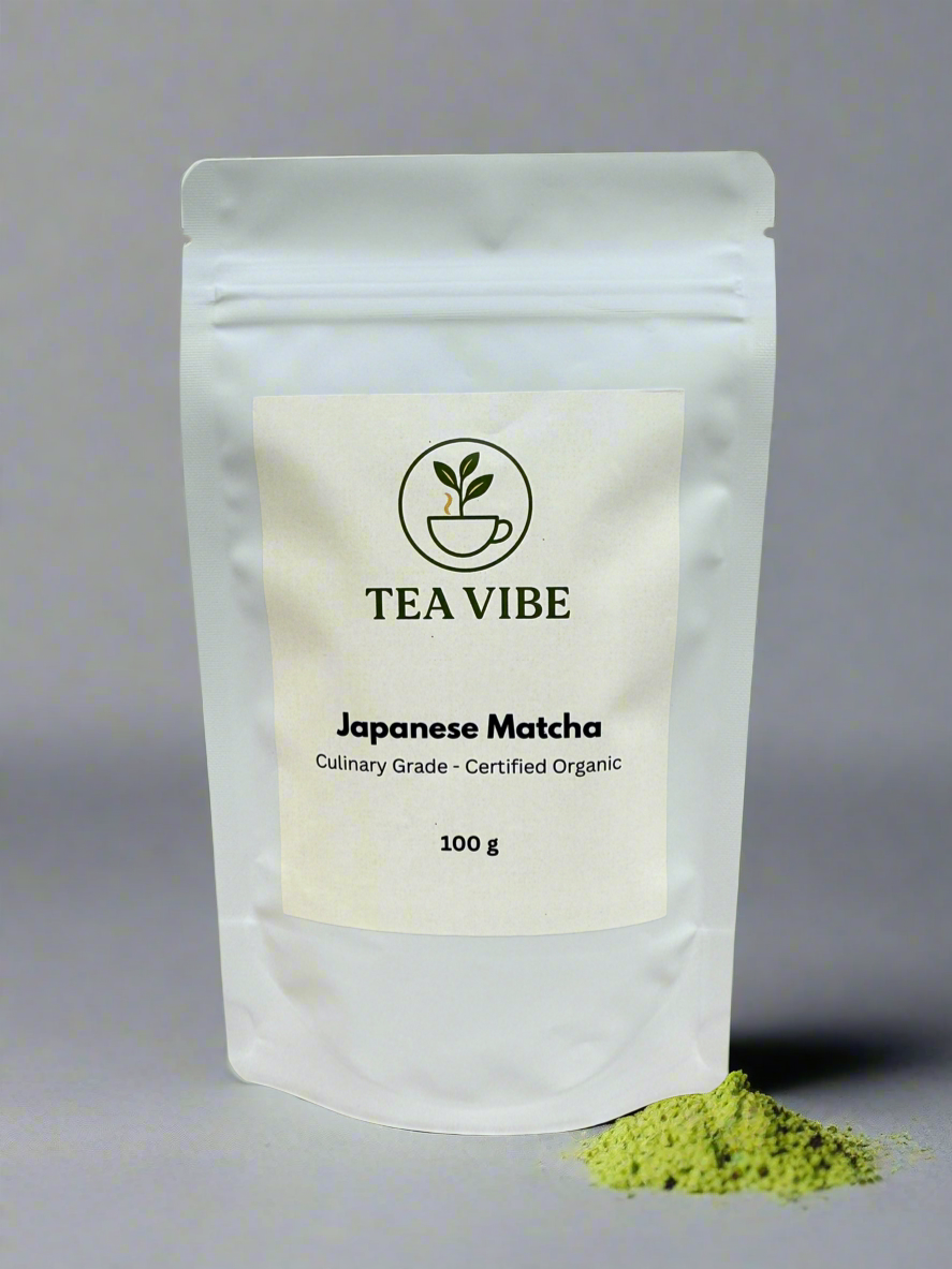 Premium Japanese Matcha Powder - Certified Organic Culinary Grade 100g
