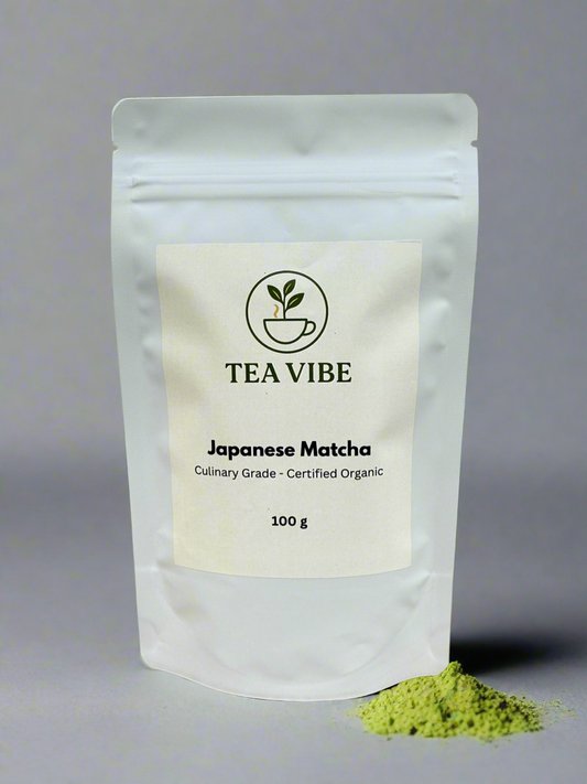 Premium Japanese Matcha Powder - Certified Organic Culinary Grade 100g